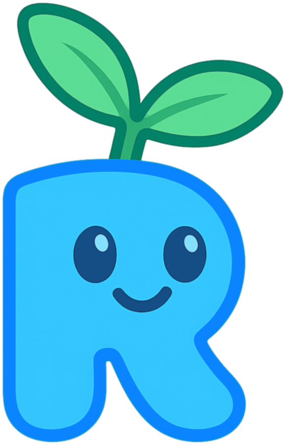 Resolutely the r mascot