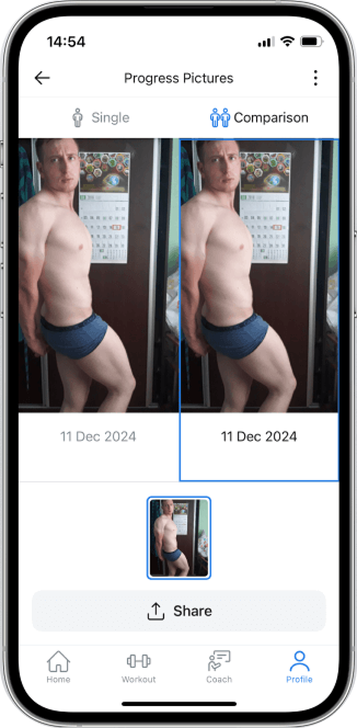Hevy app screenshot