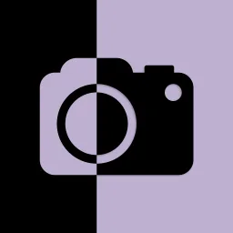 Then & Now app icon, Lilac, dark
