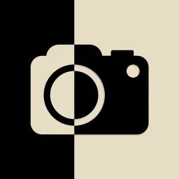 Then & Now app icon, Sand, dark