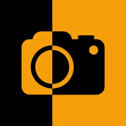 Then & Now app icon, Sunset, dark