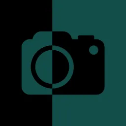 Then & Now app icon, Teal, dark